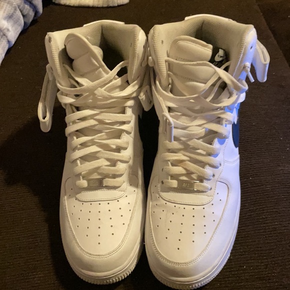 Nike Air Force one high tops Mens sz 11.5 worn 3ts - Picture 2 of 3